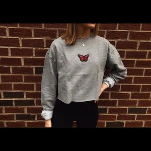 butterfly crew neck!